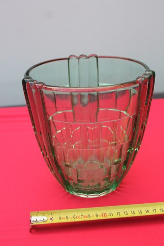 Vase verre coulée art deco - art,