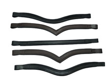 Lot 5x1 cuir vide canal bandeau bride cheval rembourré souple 12 mm.