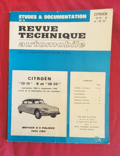 Revue technique citroen - technique,