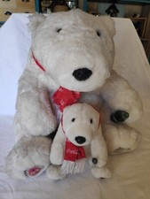 Peluches lot ours polaire coca