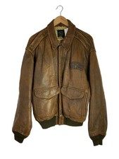 AVIREX Blouson M Leather BRW Plain