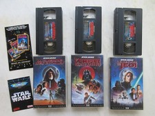 Lot 3 VHS STAR WARS vintage LA GUERRE DES ÉTOILES 1995 version collector