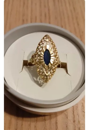 Bague sertie jaune 18 - jaune,