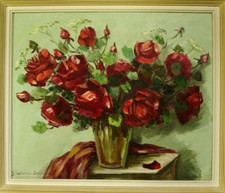 Tableau bouquet de roses