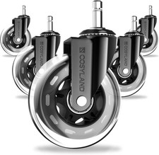 COSYLAND Roulette Chaise Bureau 10x22mm 5PCS - Robustesse et Confort Silencieux