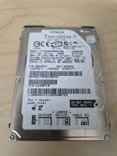 Disque dur ata 40go - ata, hitachi