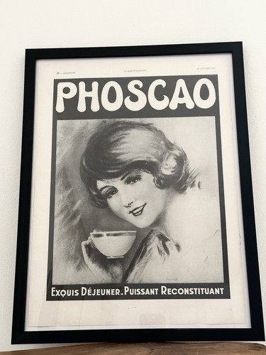 Affiche ancienne phoscao 1931 - ancienne,