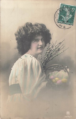 Femme elegante panier oeufs - femme,