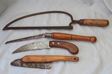 Lot de 4 outils scie ancien
