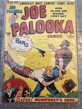 JOE PALOOKA #15 HARVEY 1947 BOTH HUMPHREY & LITTLE MAX 1ST APPEAR + ATOMA VG/FN