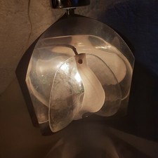 Lustre Mazzega chrome verre de