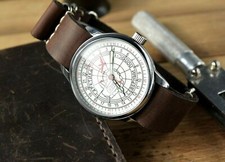 Raketa Polar Automatique Montre Hommes 24 Heures Cadeau Russie Soviétique