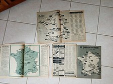 1951/1952/1953 Lot 3 Cards TOUR DE FRANCE Official - Mirror Spectator Guide! 