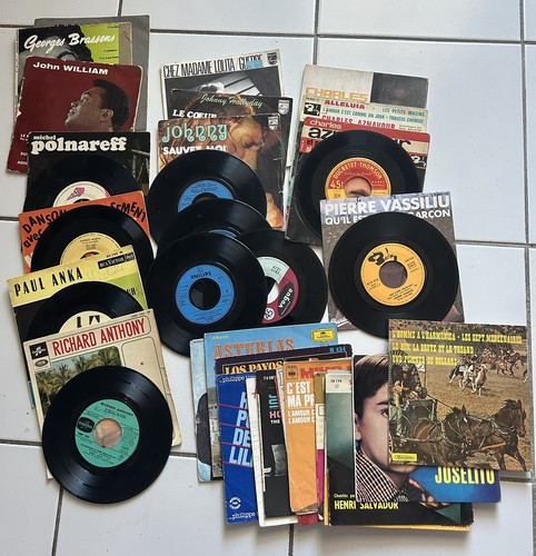 Lot tours vinyle disques - de,