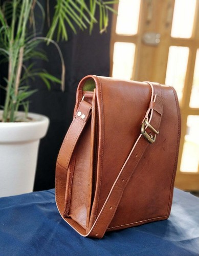 Sac besace vintage fait main - sac,