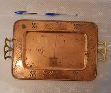 Plateau cuivre laiton Art