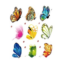 Autocollant mural papillon en