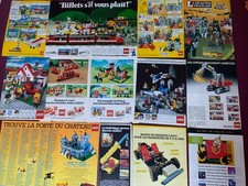 Lego Jouet publicités originales vintage legoland technic TGV château Ville Clo