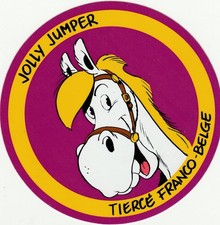 autocollant Lucky Luke  Morris tierce franco belge