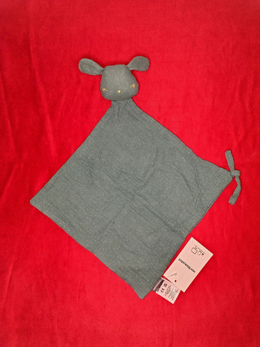 Doudou plat lange lapin - lapin, vert