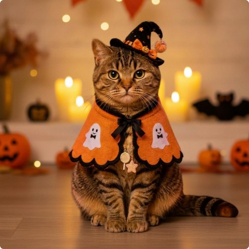 Cape cosplay pour chat - cape,