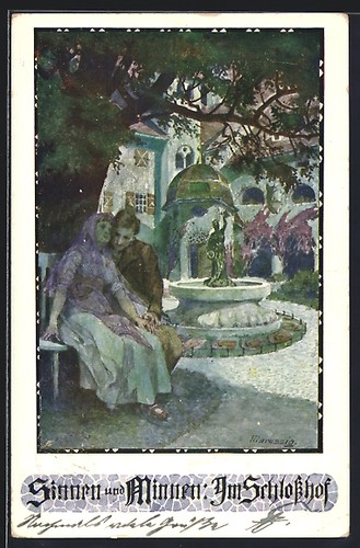 Carte postale artiste anton - postale,