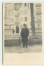 Photo Card - NICE - Mappin and Webb Store - Man Standing Near Bench