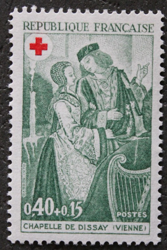 Timbre france croix rouge - timbre,