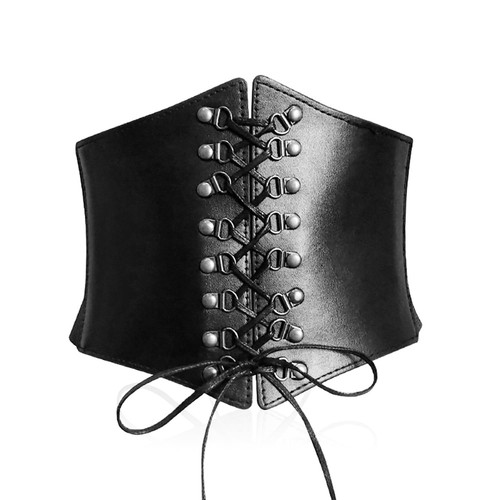 Ceinture corset noir - 1, pour