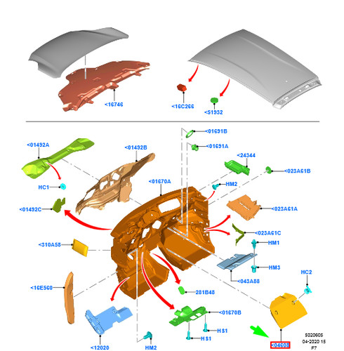 Panneau isolant avant ford - avant,