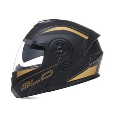 Casque de moto intégral, visière noire