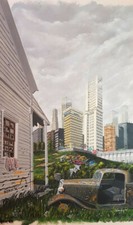 XXe 1987 Ville Détroit USA