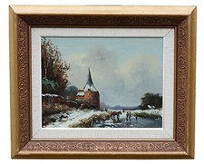 Paysage D'Hiver Avec Église