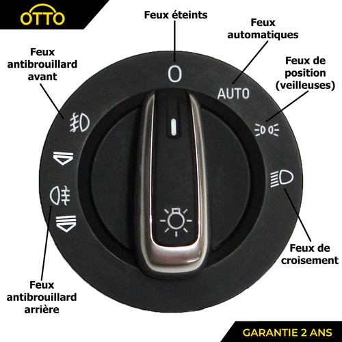 Bouton commodo phares - bouton,