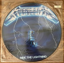 METALLICA RIDE THE LIGHTNING PICTURE DISC Vinyl LP 1986 1st Press NO Barcode