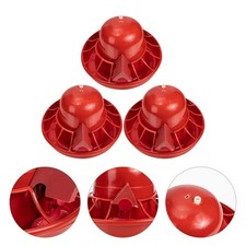  3 Pcs Distributeur A Eau Mangeoire Pour Poules Automatique Poussins Volailles