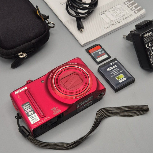 Nikon coolpix s9100 red - nikon,