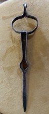 Antique Wrought Iron Shard or Resin Door 19th Century Antique Tool Cellar Rat Lamp
