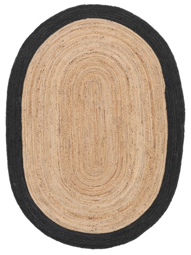 Tapis course ovale jute - course,