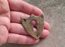 1 ANTIQUE KEY ENTRY LOCK "heart" LOUIS PHILIPPE, BRONZE, FURNITURE N°33D