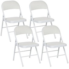 HOMCOM Lot de 4 chaises