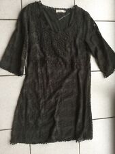 Robe Cream dentelle grise doublée taille 42 neuve