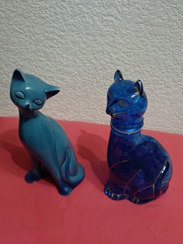 Chats céramique verre - céramique, et