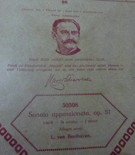 Pianola roll hupfeld - pianola,