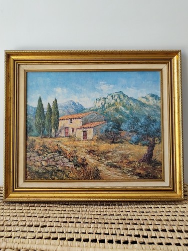 Tableau paysage provençal - tableau,