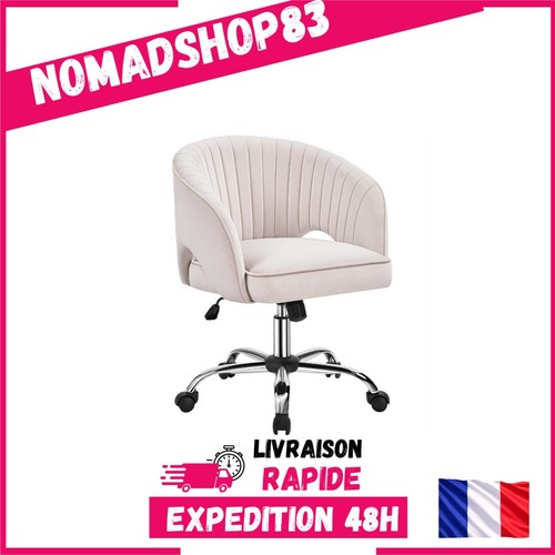 Fauteuil bureau velours - de,