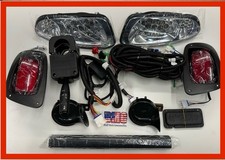 2016 & Up EZGO RXV Golf Cart LED Deluxe Headlight & Tail light Kit G/E 48volt