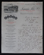 Invoice PARIS 1926 SHUTTER CLOSURE JOMAIN rue Brancion 148