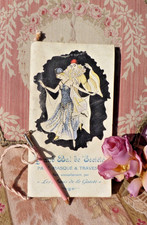 ANCIEN CARNET de BAL masqué