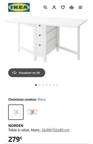 Meuble table ikea avec - meuble,